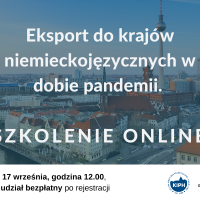 Eksport do krajów niemieckojęzycznych w dobie pandemii - szkolenie online
